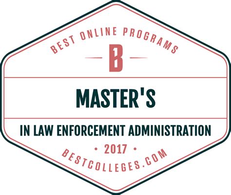 law enforcement master's programs