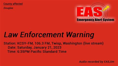 law enforcement warning eas