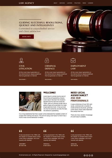 law firm web page
