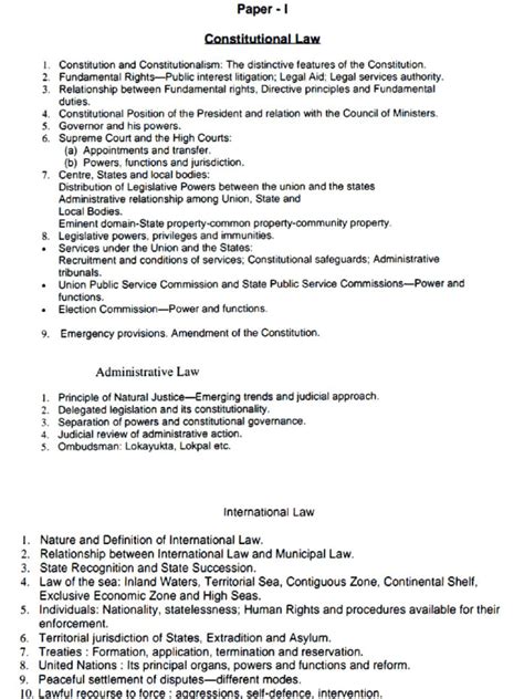 law optional syllabus pdf