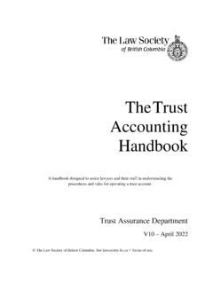 law society of bc trust accounting handbook