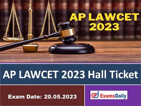 lawcet entrance exam date 2023