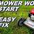 lawn mower won't start after winter
