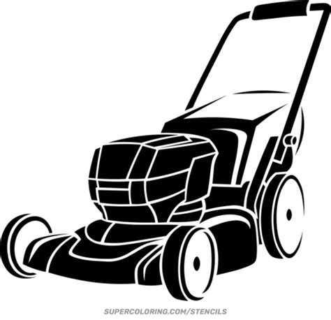 Lawn Mower Stencil