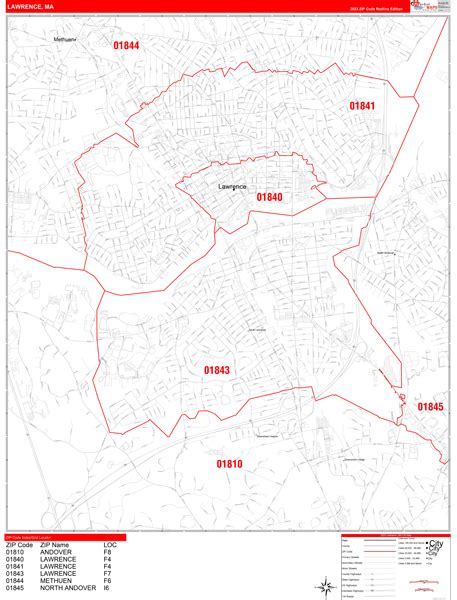 Lawrence Ma Zip Code Map