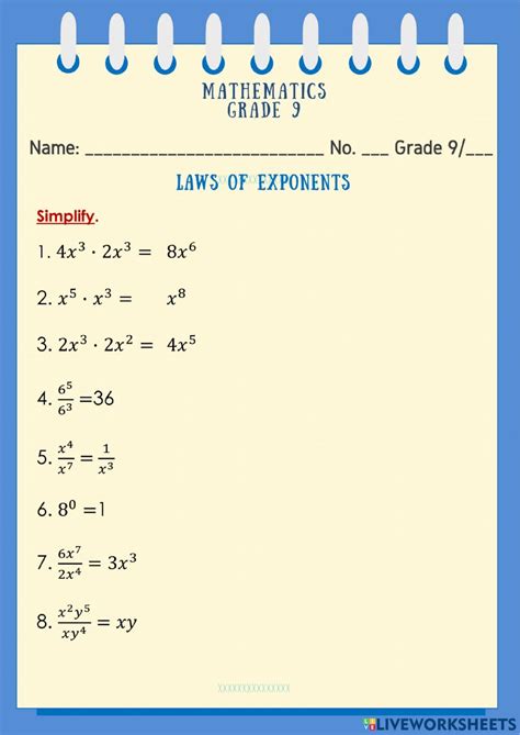 Mixed Exponent Rules (All Positive) (A)