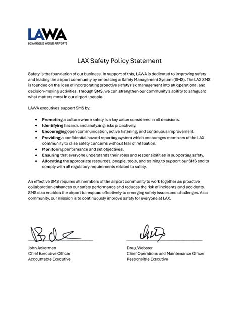 Lax Safety Definition