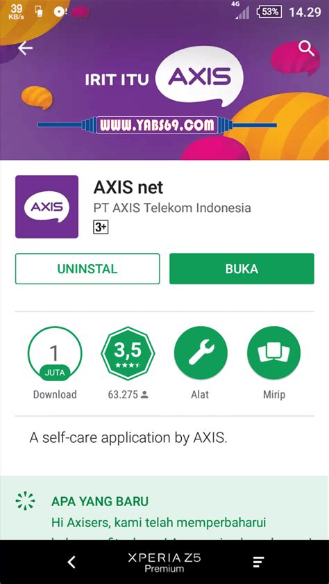 layanan aplikasi MyAxis