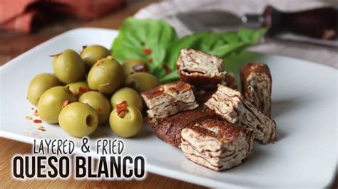 Layered Fried Queso Blanco