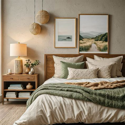 layered textures bedroom decor