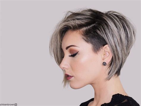 layered undercut stacked bob