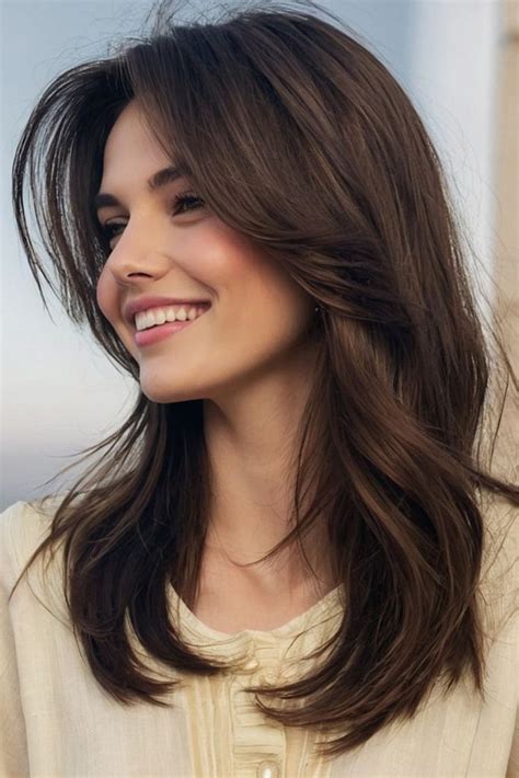 Layers With Curtain Bangs