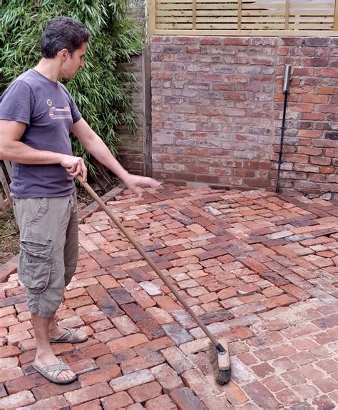 Laying Bricks As Patio