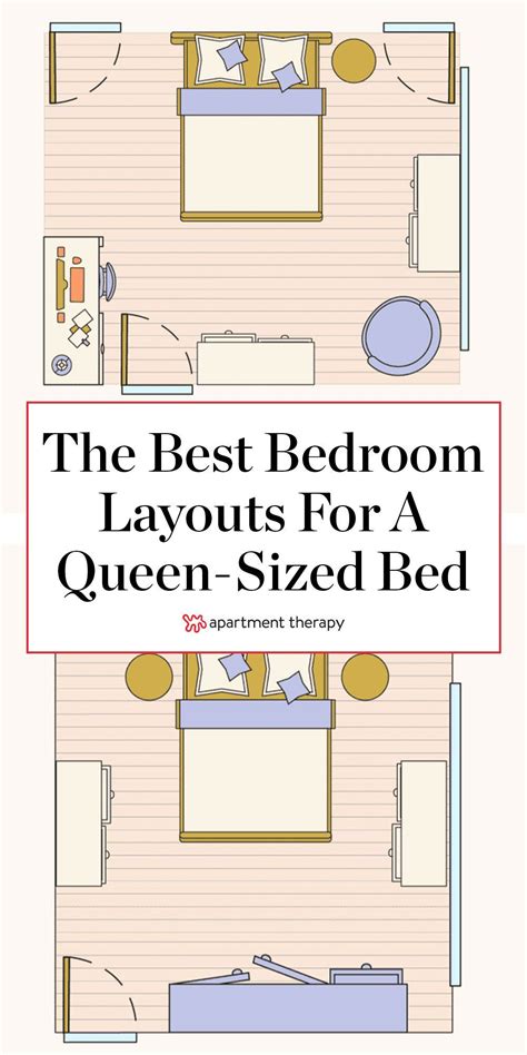 Layout How To Arrange A Small Bedroom With A Queen Bed