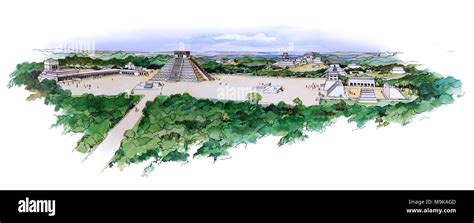 Layout of Chichen Itza
