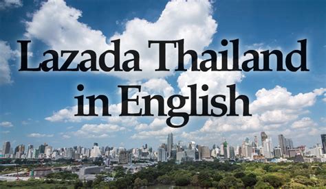 lazada thailand english language