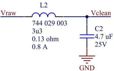 Lc Filter With Ferrite Bead
