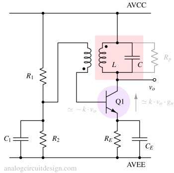 Lc Transistor Oscillator The Active Device Is