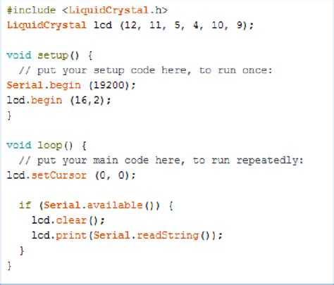 lcd display test code