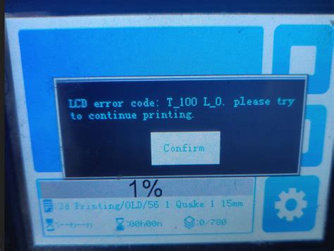 Lcd Error Code T_100 L_40