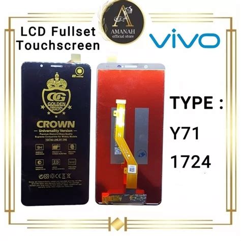 lcd touchscreen vivo y71 1724 original kualitas tampilan yang jernih