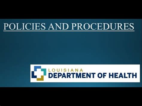 ldh policies and procedures