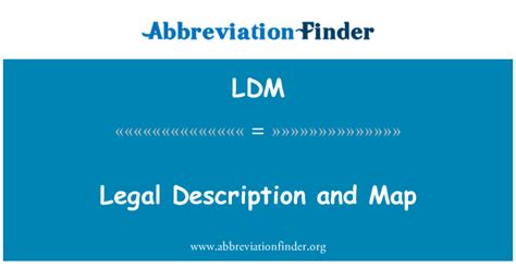 ldm meaning in text