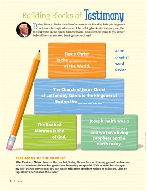 Lds Building Testimony Printables