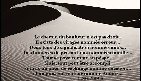 Le Chemin Du Bonheur Nest Pas Droit Il N'y A Point De Ve... Citation De Lao Zi (老子