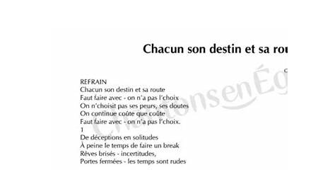 Celine Dion/Goldman Destin Chansons Françaises Partitions