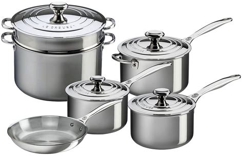 AllClad d7 Stainless Steel Cookware Set, 7piece Cutlery and More