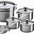 le creuset stainless steel 10 piece set