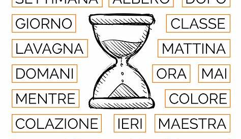 Le Parole del Tempo: Schede Didattiche per la Scuola Primaria | Lingua