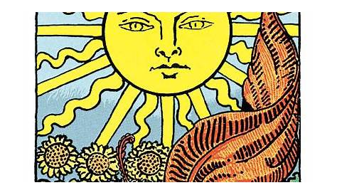 Le Soleil Tarot Card Print the Sun Bright Colorful Orange XIX - Etsy India
