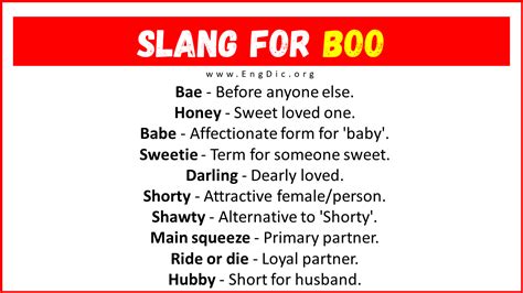 le boo meaning in english slang