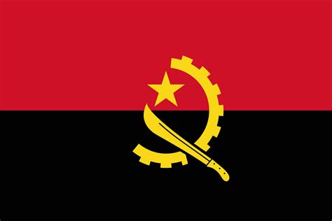 le drapeau de l'angola