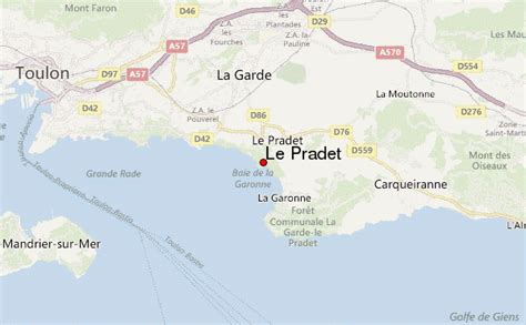 Plan Le Pradet carte ville Le Pradet