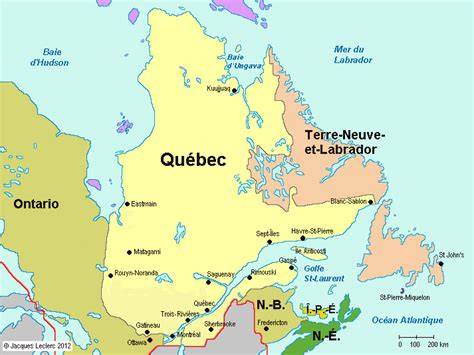 Québec carte