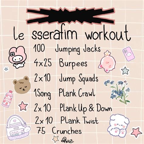 le sserafim's workout routine