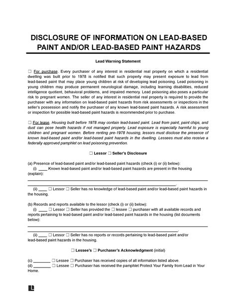 Lead Based Paint Disclosure Il