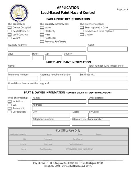 Lead Based Paint Hazard Control Program