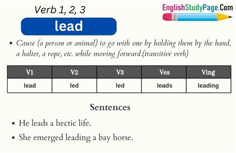 Lead Def Verb