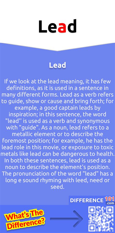 Lead In Meaning