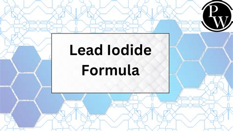 Lead Iodide Made From