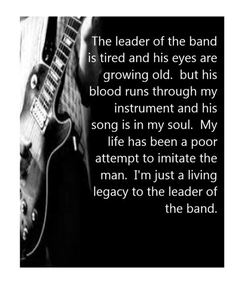 leader of the band lyrics meaning
