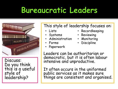 leadership styles bureaucratic