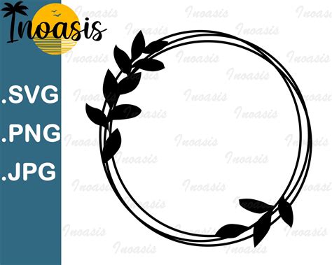 Circular Vector Leaves Frame Free Transparent PNG Clipart Images Download