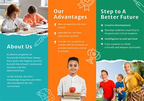 leaflet example for school