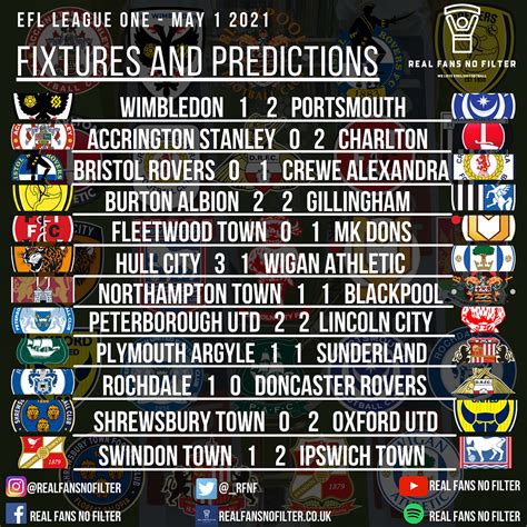 league one fixtures today