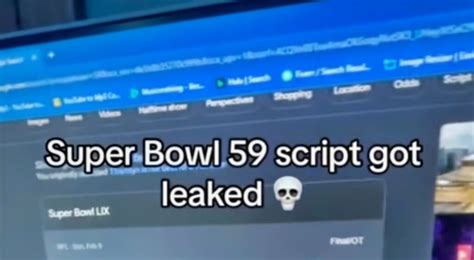 leaked script superbowl